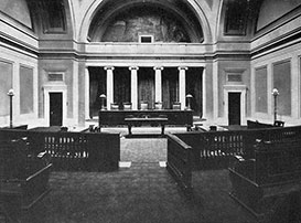 Interior view of the Supreme Court.