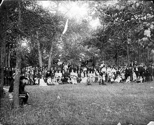 Photo of a worker's picnic, Minnesota, 1893.