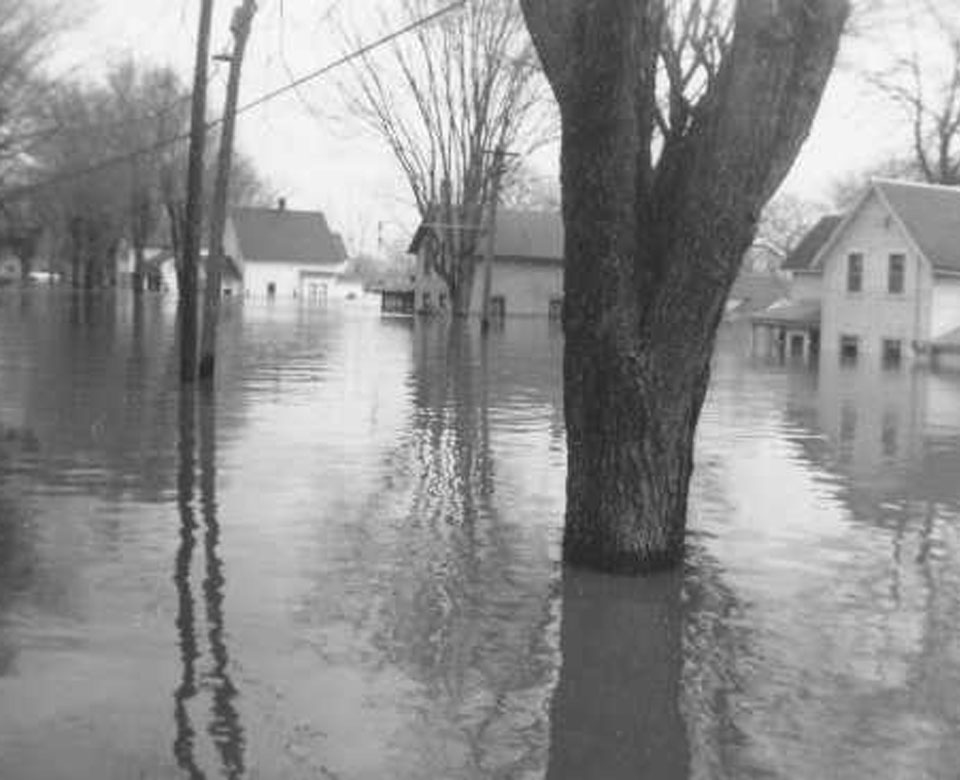 Flooding in Carver County, 1965.